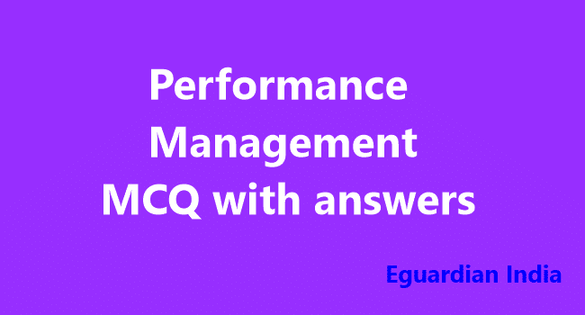 Performance Management MCQ