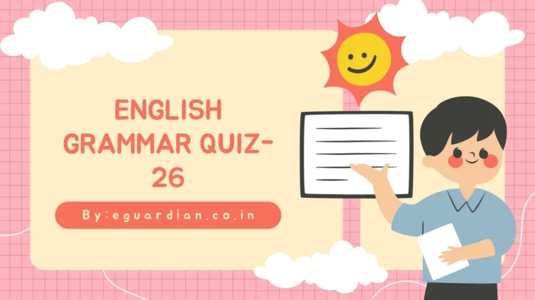 50 English Grammar Quiz test online with answers