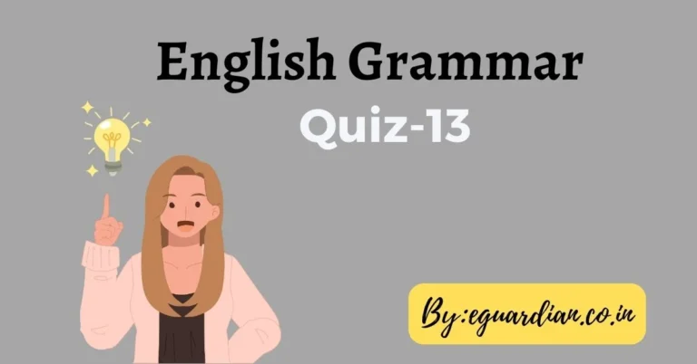 English Grammar Quiz-13