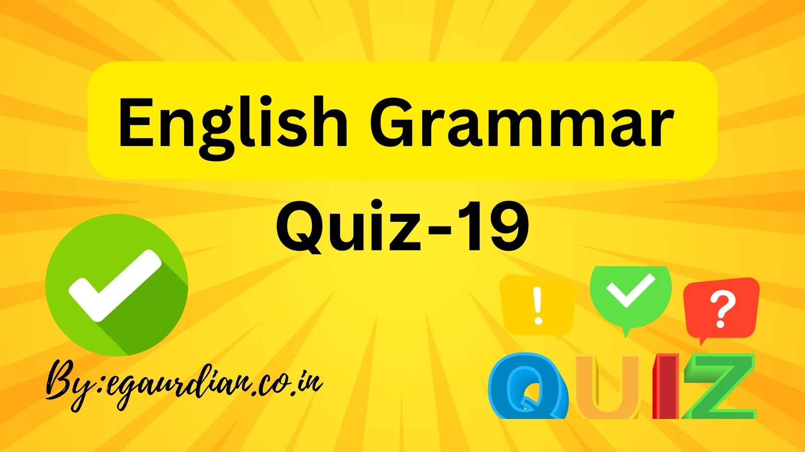 English Grammar Quiz-19